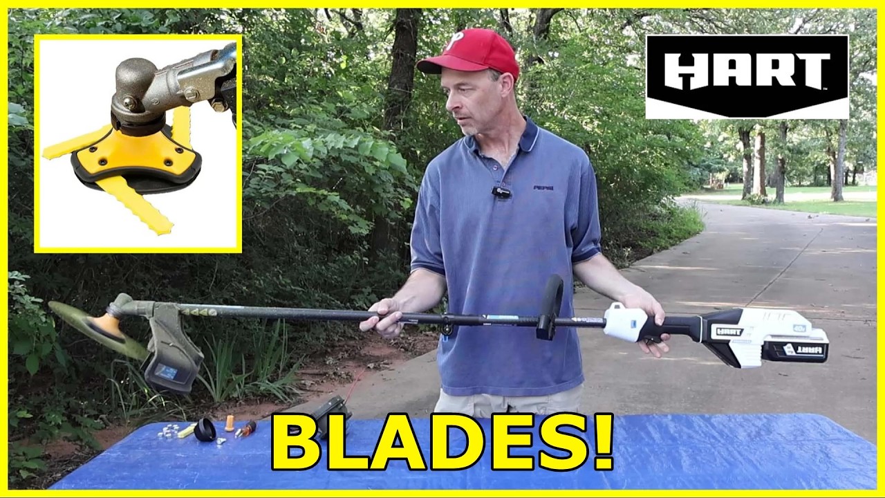 BLADES! Convert Hart 40V string trimmer to BLADES!!!