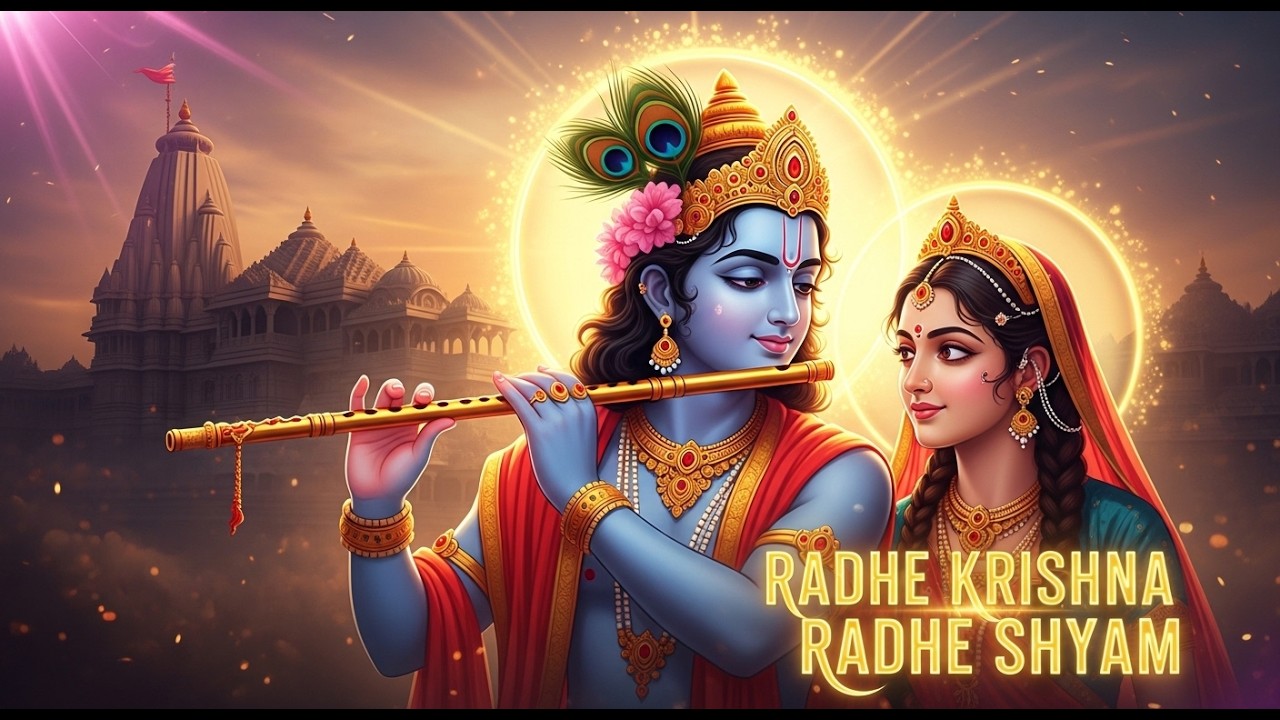 राधे कृष्णा राधे श्याम | Heart Touching Love Bhajan | Radha Krishna Romantic Devotional Song #trend