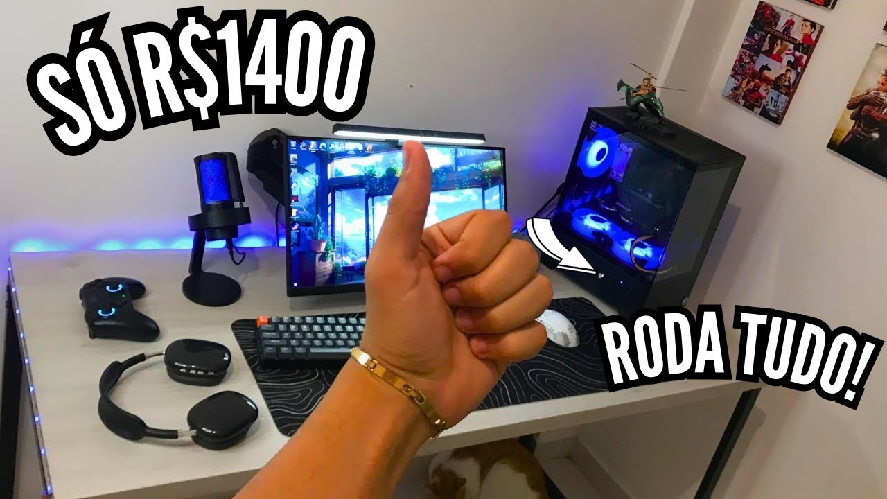 Meu PC GAMER de R$1400 que RODA TUDO! O Melhor pra 2025 KKKK (ESPECIAL NATAL)