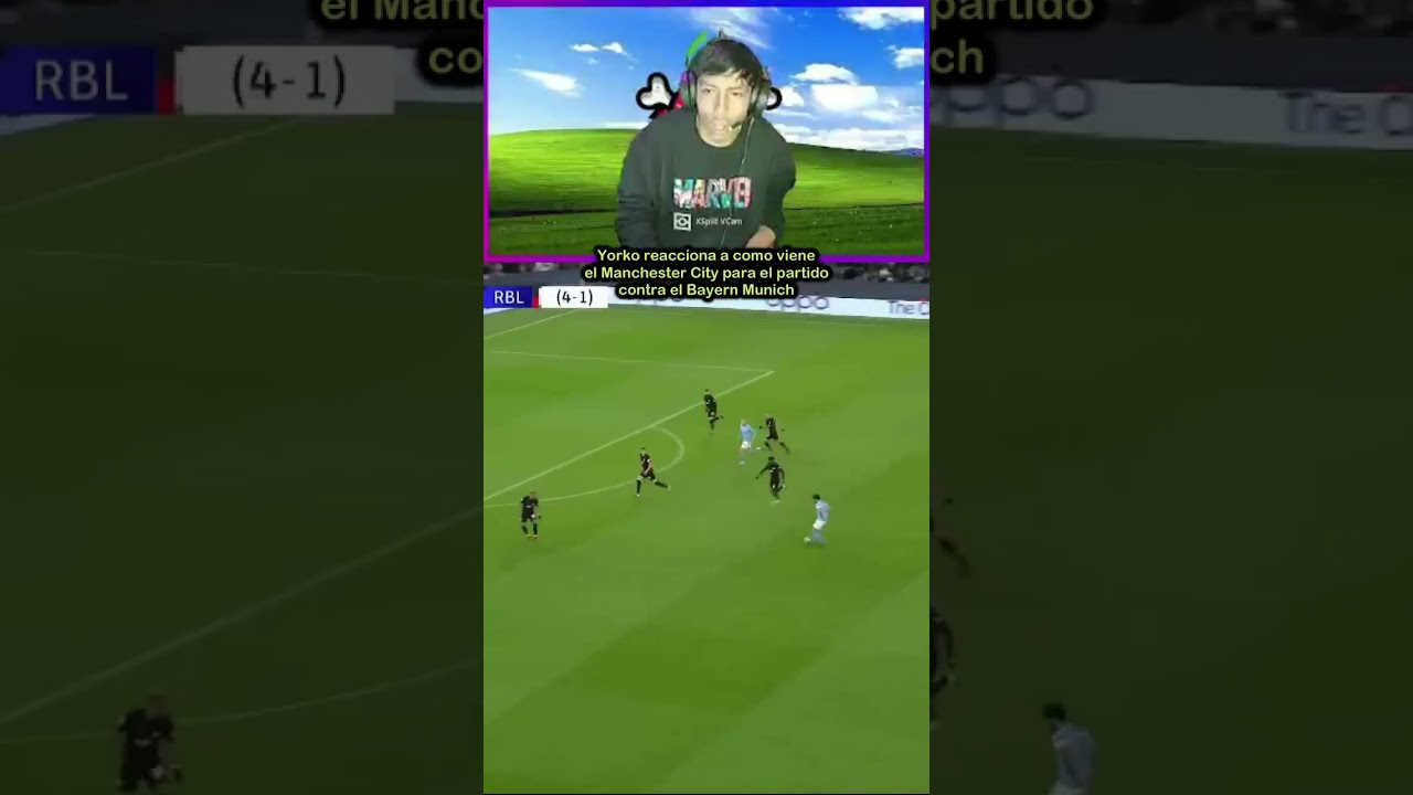 YORKO REACCIONA A COMO VIENE EL MANCHESTER CITY PARA EL PARTIDO CONTRA EL BAYERN MUNICH⚽🔴🔵
