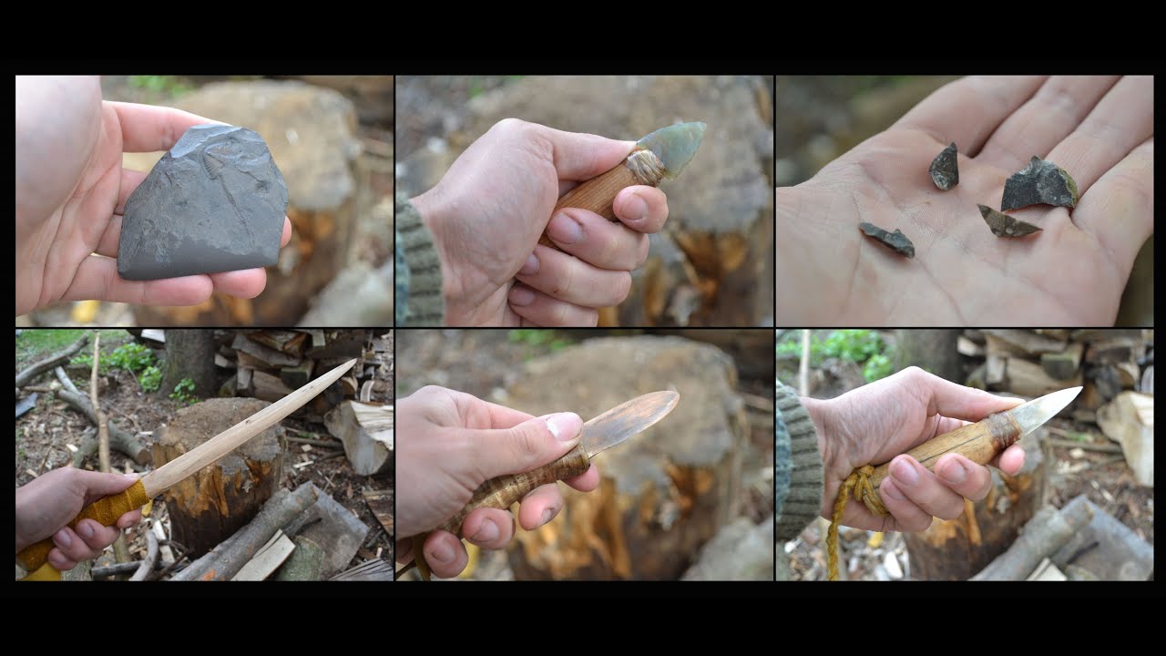 Six types of first nations knife.