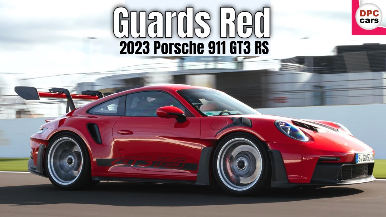 Porsche 911 GT3 RS 2023 года в цвете Guards Red