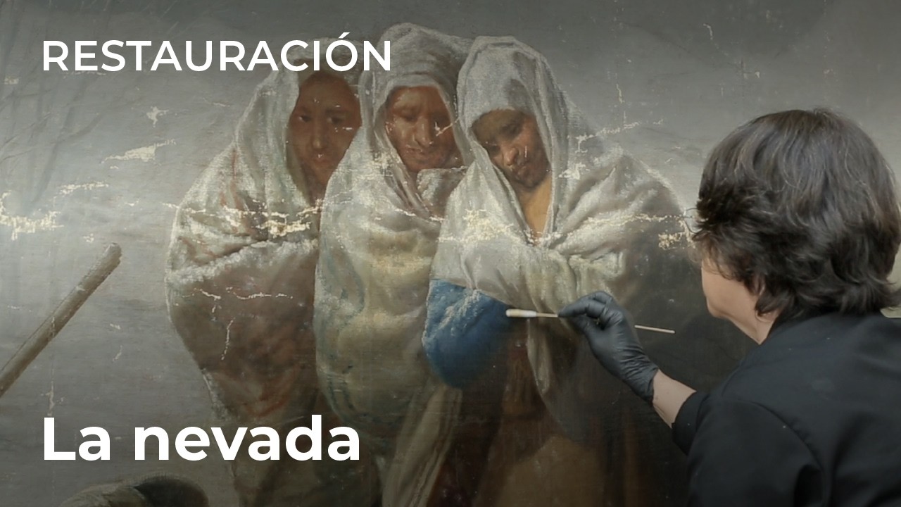 Restauración: La nevada o El Invierno, de Francisco de Goya