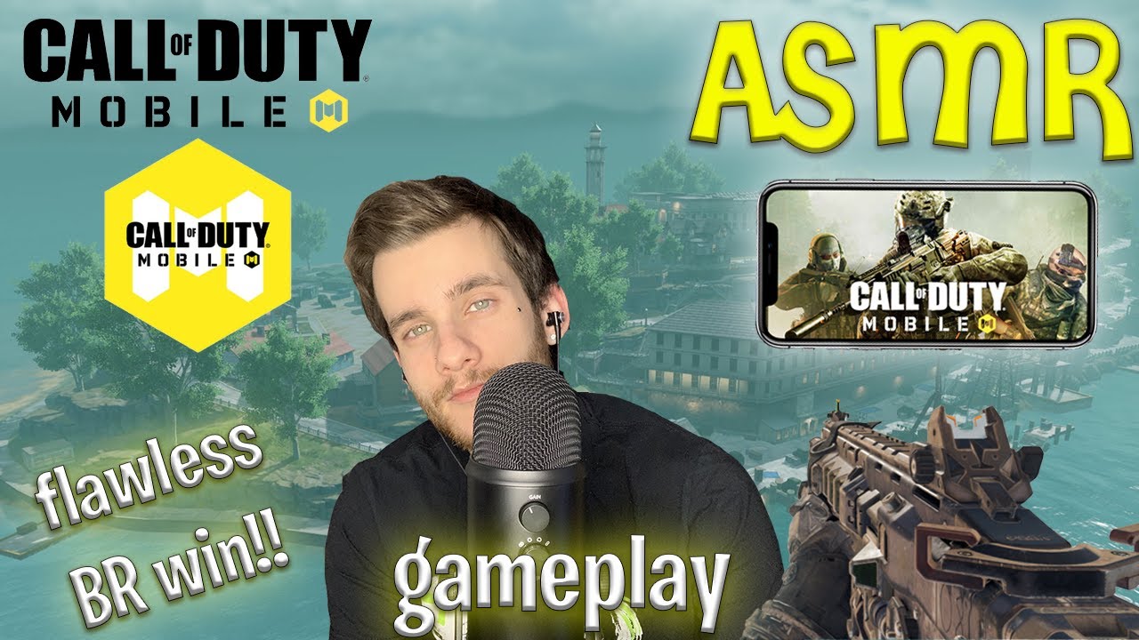 ASMR | Call of Duty Mobile Gameplay #2 Battle Royale Win! w/ Controller Sounds & Gum Chewing