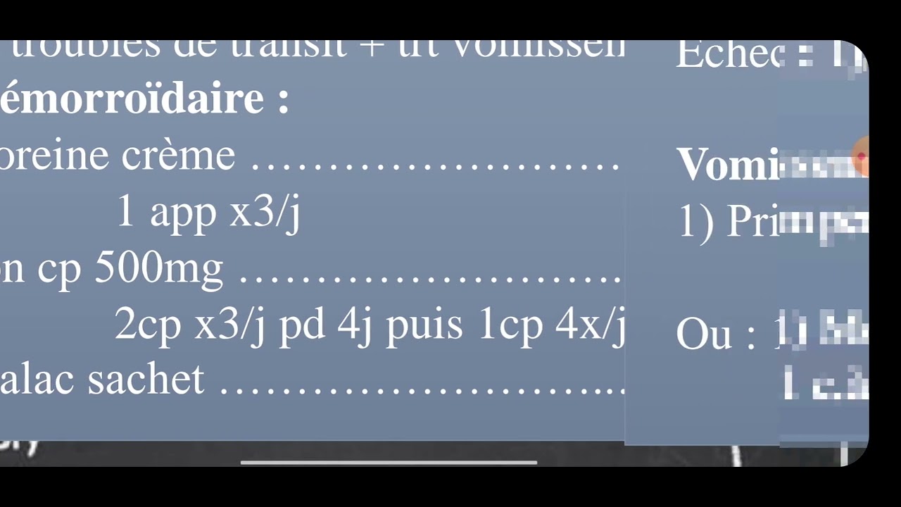 les 1ères ordonnances du médecin généraliste 1gère partie 💙