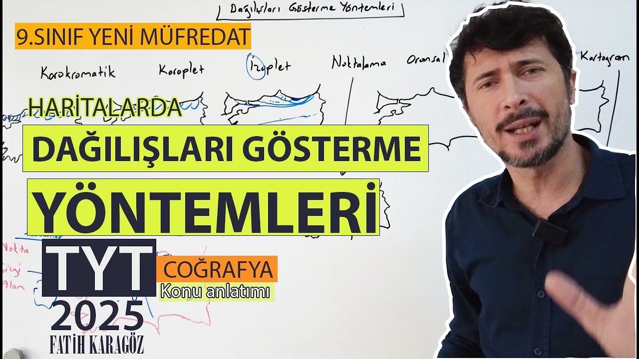 Haritalarda dağılışları gösterme yöntemleri ve hesaplamaları