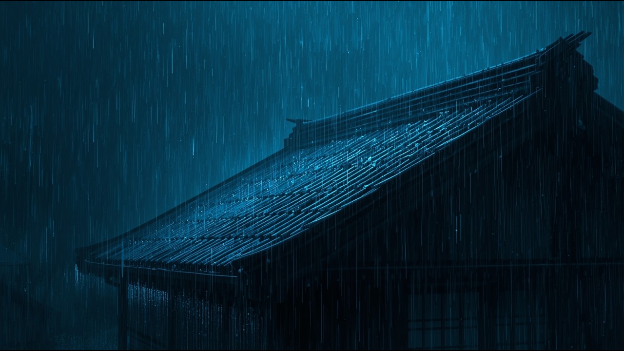 Sleep Instantly in an Old Hut in the Fogy Forest with Torrential Rain & Intense Thunder at Night #51