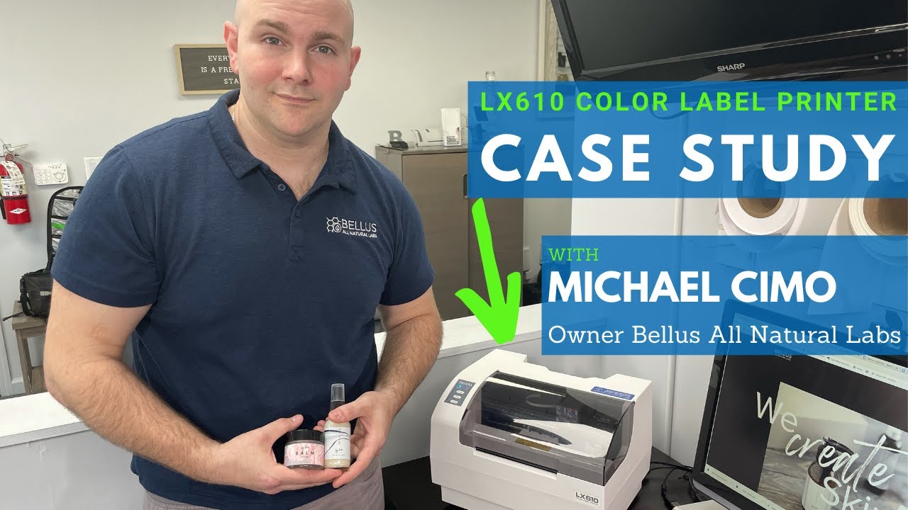 LX610 Color Label Printer Case Study - Bellus All Natural Labs