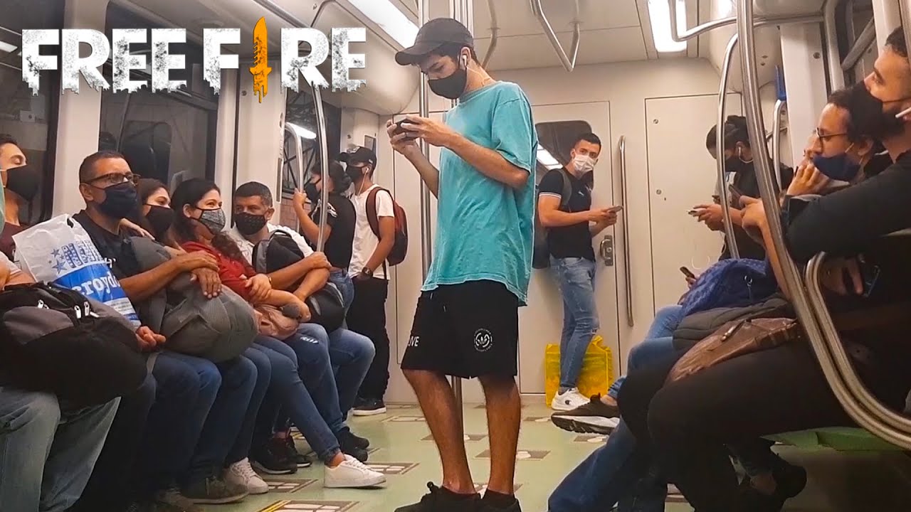 Free Fire En Publico (EN EL METRO)