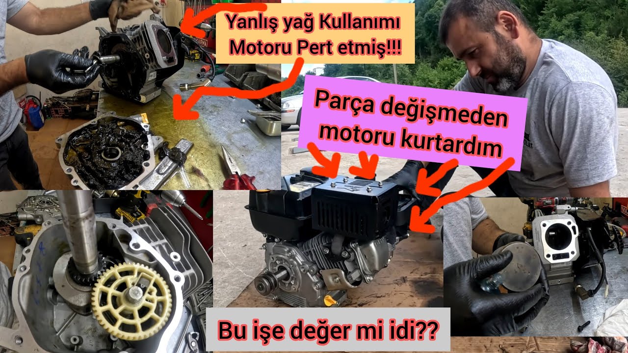 Pert olmuş 4 zamanlı ilaçlama  Motorunu Parça Değişmeden Kurtardım