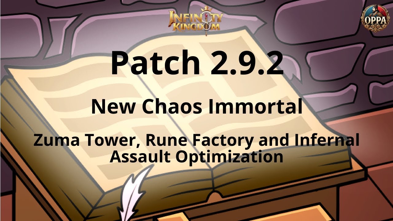 Infinity Kingdom: Preview of Patch Note 2.9.2 (Coming on 5th February)