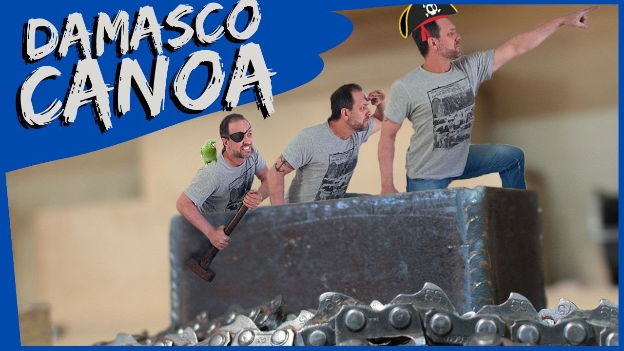 DAMASCO EM CAIXA - Tipo canoa com corrente de motosserra