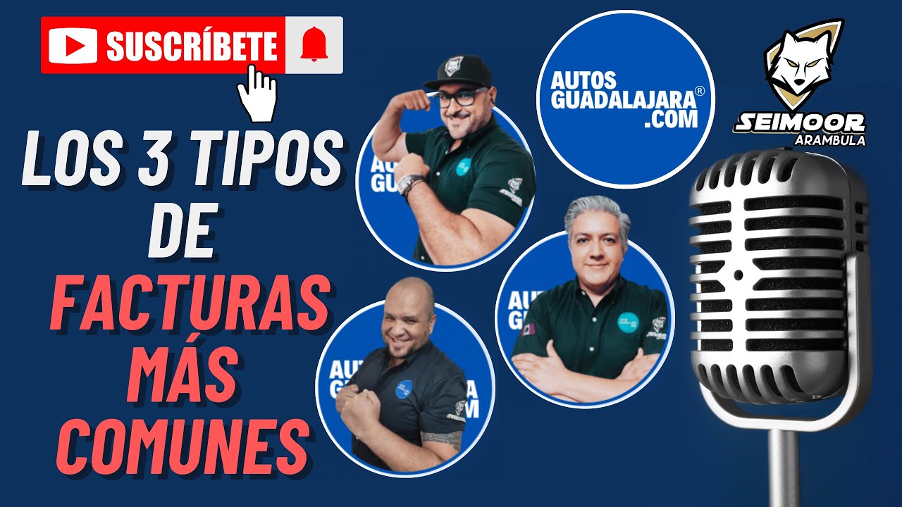 ¡Descubre los 3 tipos de facturas de vehículos que debes conocer!