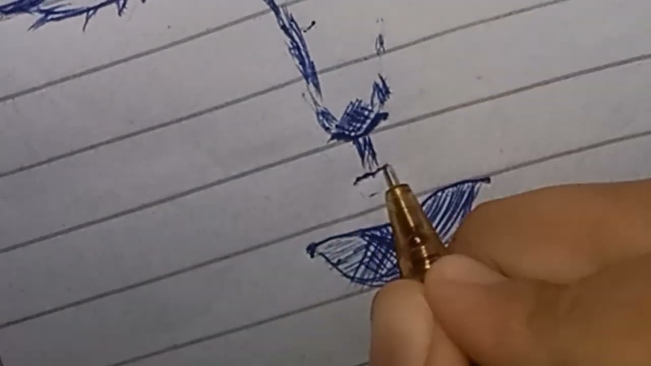 Anime drawing with ball point..just 30 sec 😊 plz like and subscrib! #sketch #myart #anime #drawing 