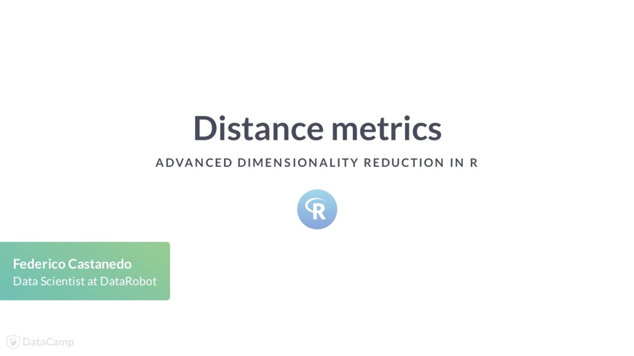 R Tutorial: Distance metrics