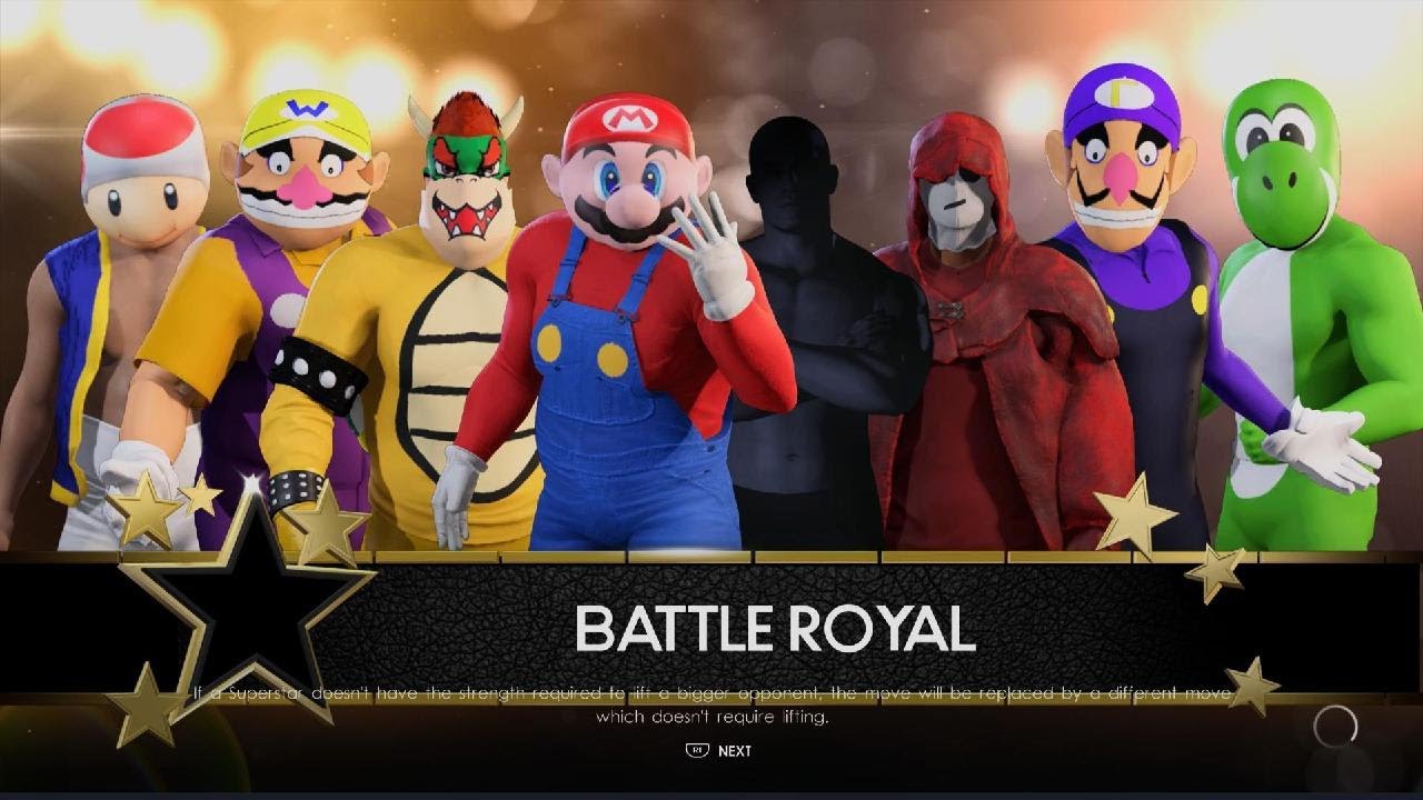 WWE 2K22 Super Mario Battle Royal