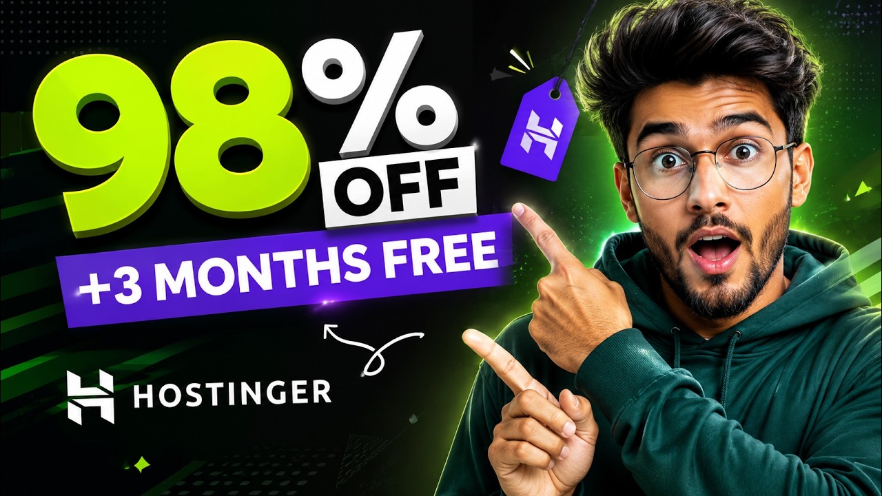 Hostinger 98% OFF + 3 Months FREE (2026) &mdash; Best Hosting Deal Ever!