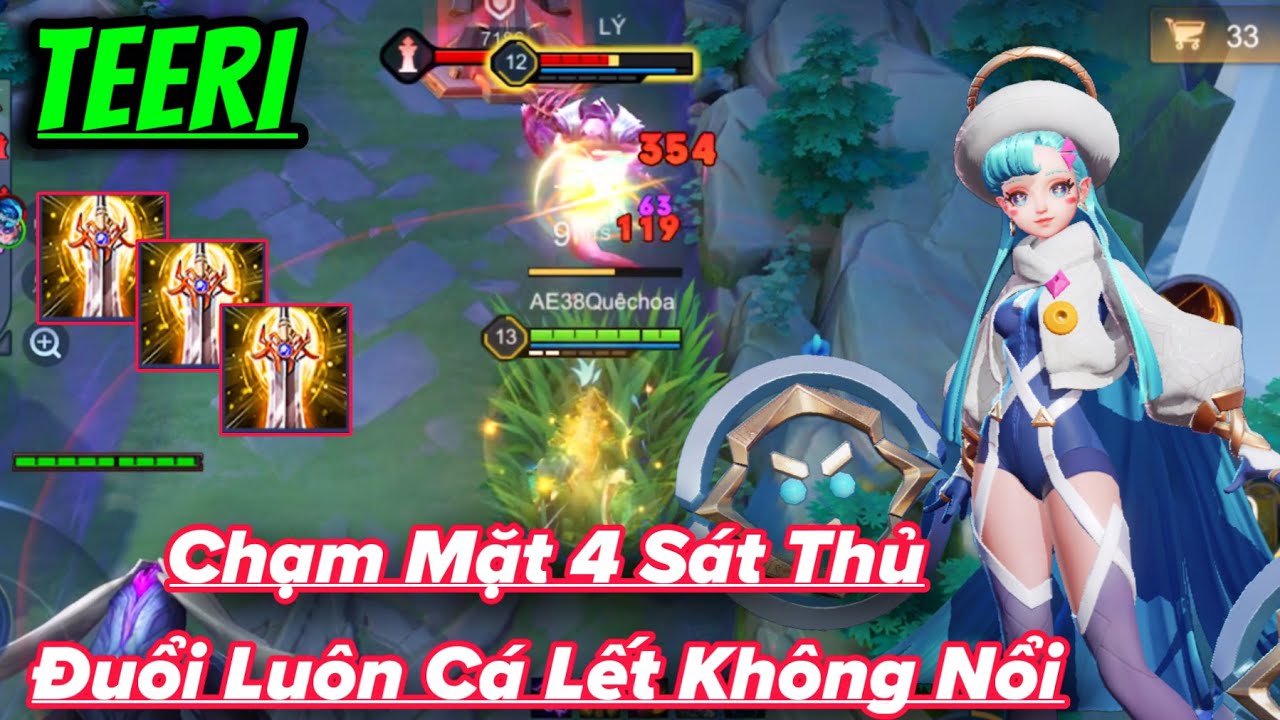 TEERI Liên Quân || Chạm Mặt 4 Sát Thủ Đấu Sỹ và Có 4 Đồ Bắn Phát Nào Thấm Phát Đó Cá Bất Lực