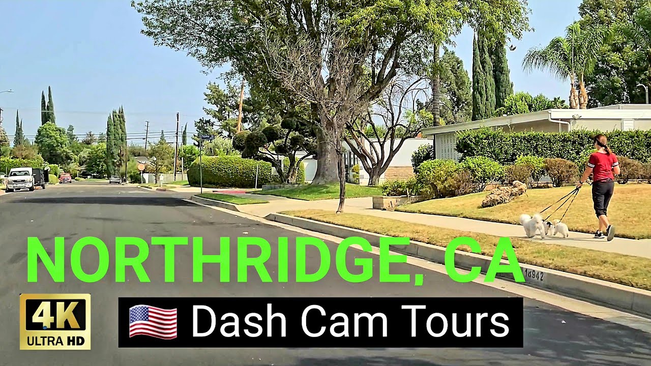 Driving Tour of Northridge, California, USA 4K Dash Cam Tours 2020