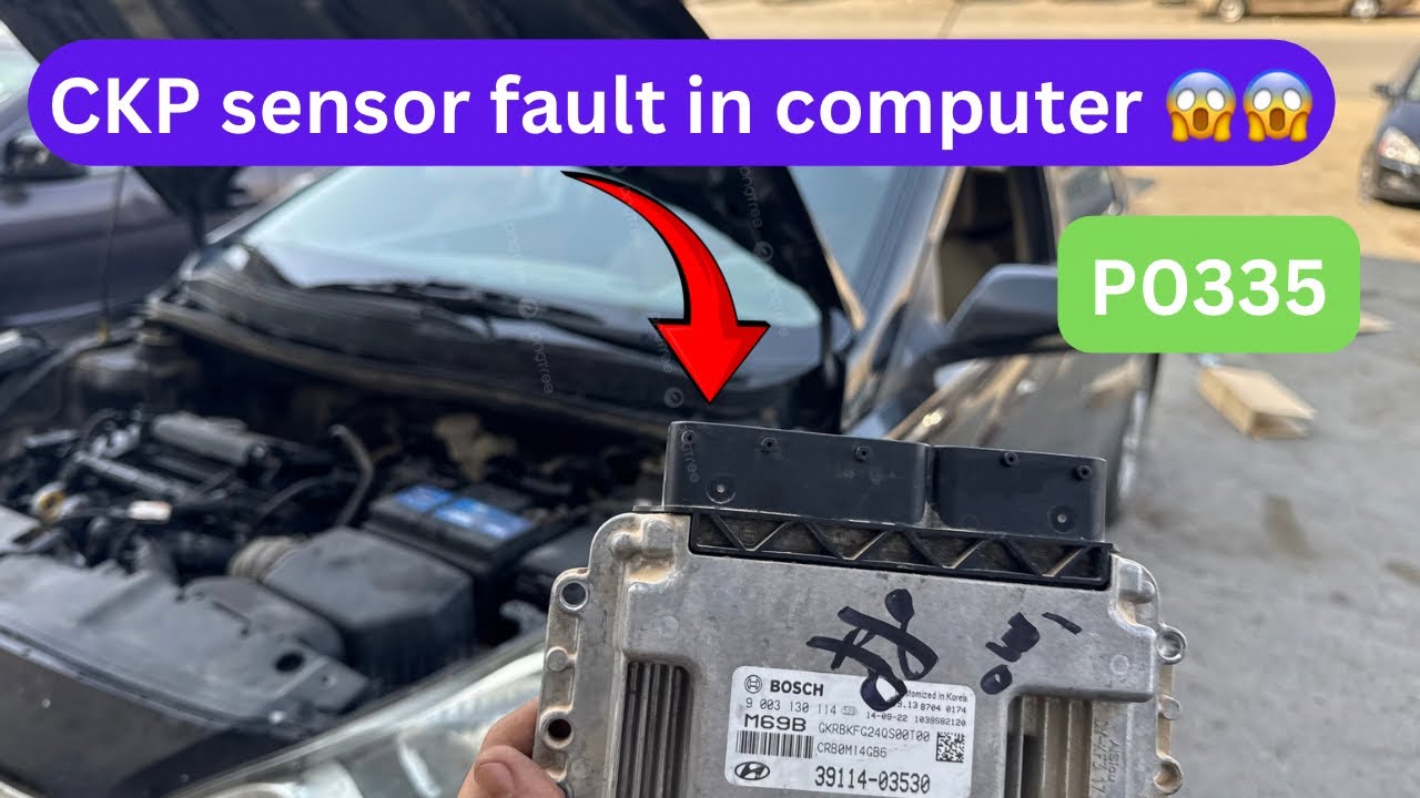 Hyundai accent CKP  sensor fault in computer
