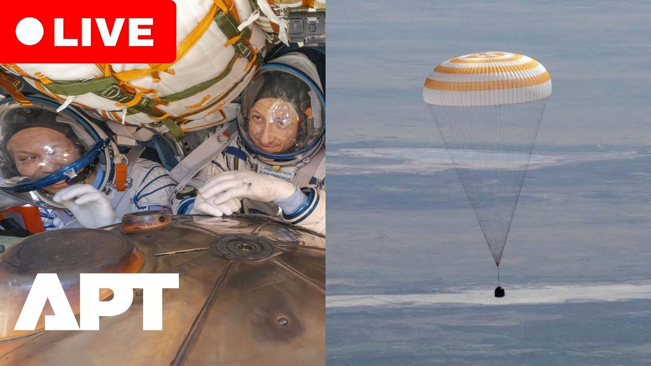 LIVE | Soyuz MS-28 Returns NASA Astronaut Chris Williams To Earth After 241-Day ISS Mission | APT