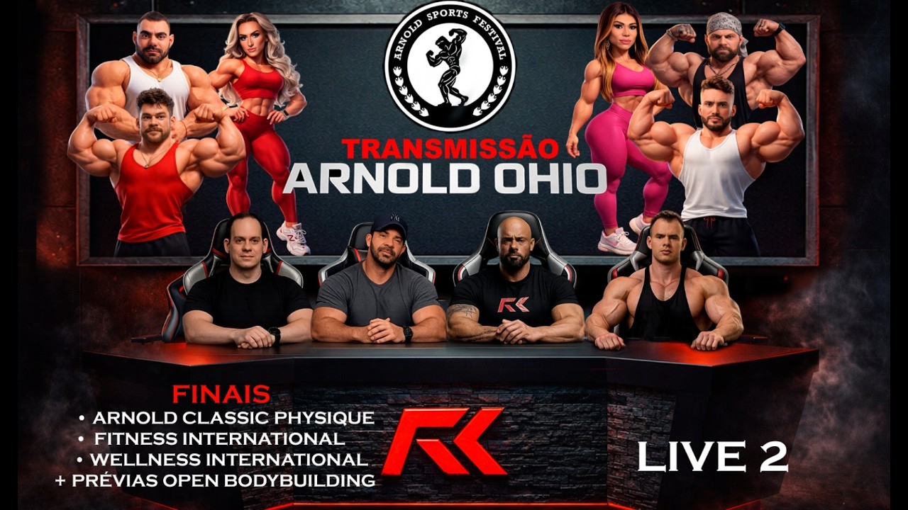 ARNOLD OHIO 2026! (PRÉVIAS OPEN) + FINAIS: Classic Physique, Fitness & Wellness