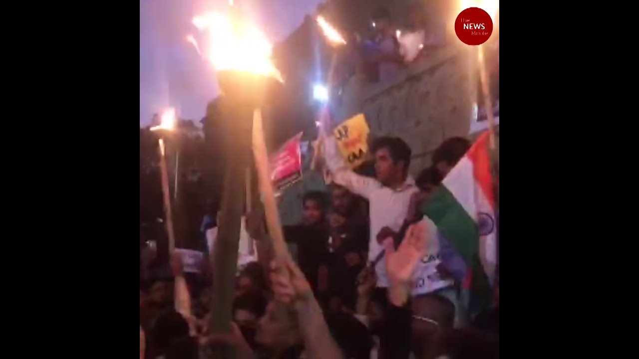 Scores of people protest CAA at Hyderabad&rsquo;s Osmania University