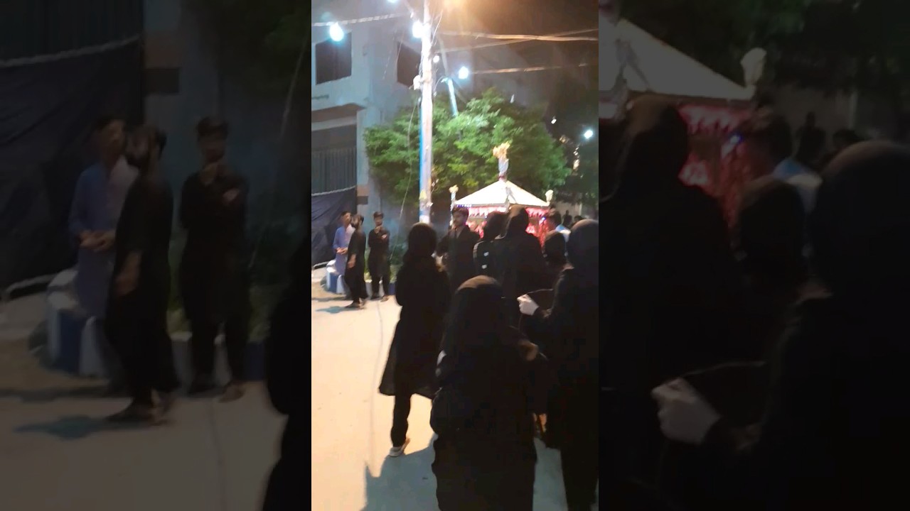 9th Muharram Juloos at New Rizvia Society #shia #rizvia #Muharram #yahussain