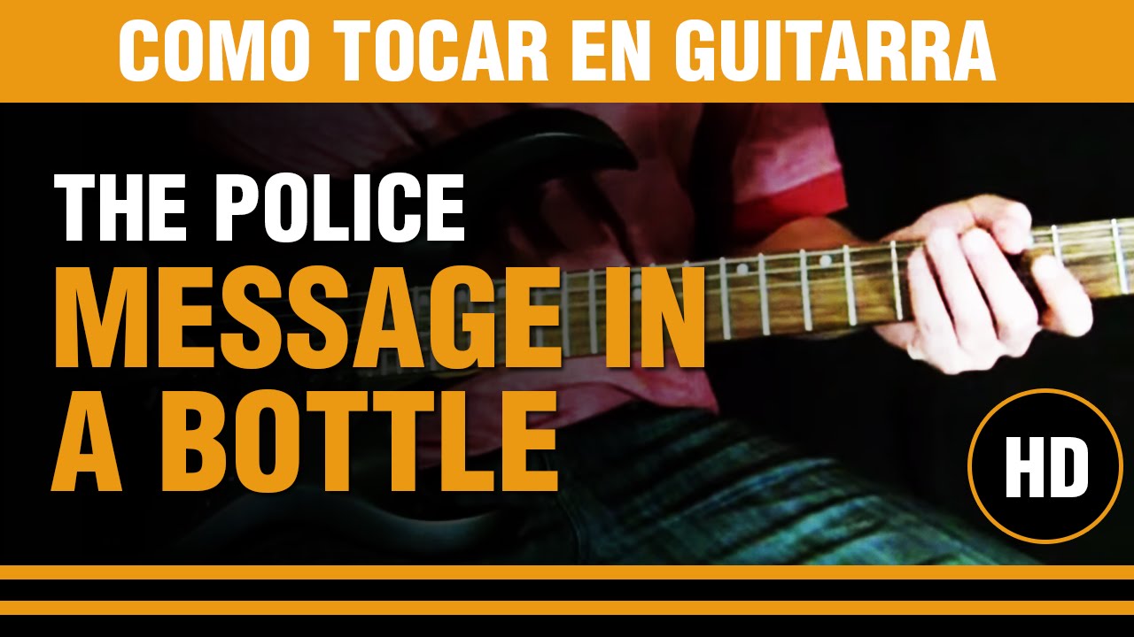 Como tocar Message in a Bottle de The Police en guitarra. CLASE TUTORIAL