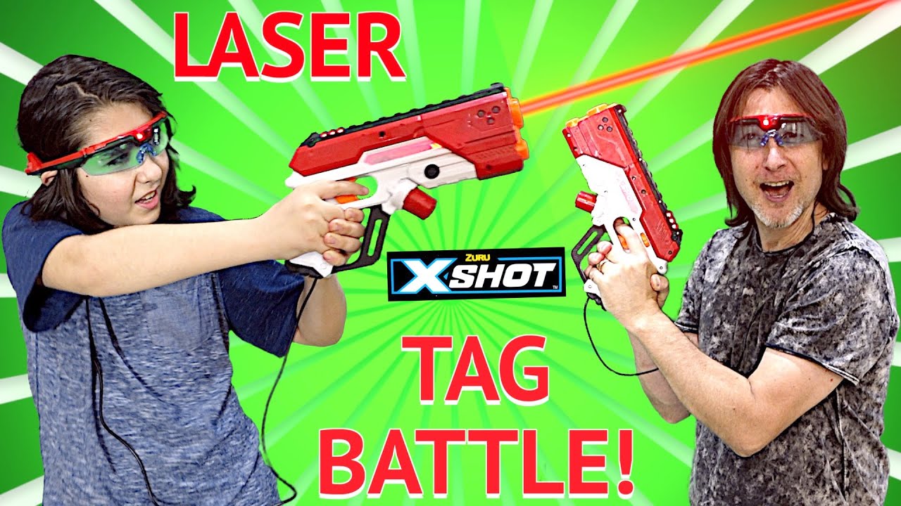 Awesome LASER TAG BATTLE - WHO WILL WIN?
