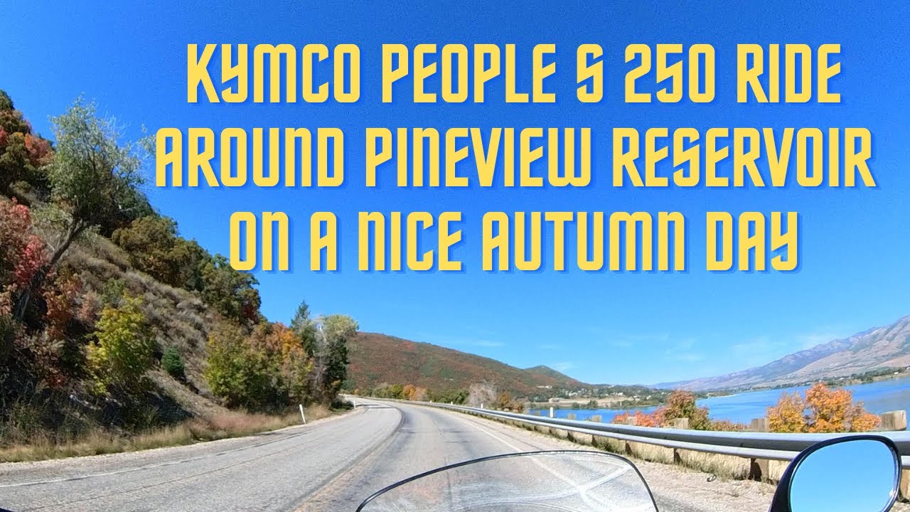 Todays Kymco People S 250 ride is around Pineview reservoir.
