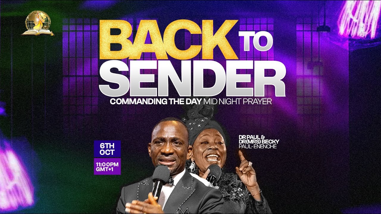 COMMANDING THE DAY MIDNIGHT PRAYERS || BACK TO SENDER || 06-10-2025