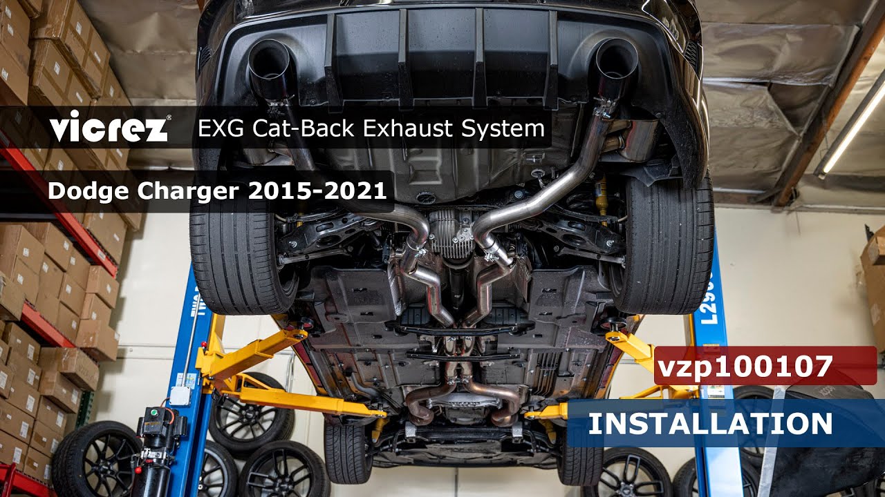 2015-2023 Dodge Charger | Vicrez EXG Cat-Back Exhaust System vzp100107 | Install (Before & After)