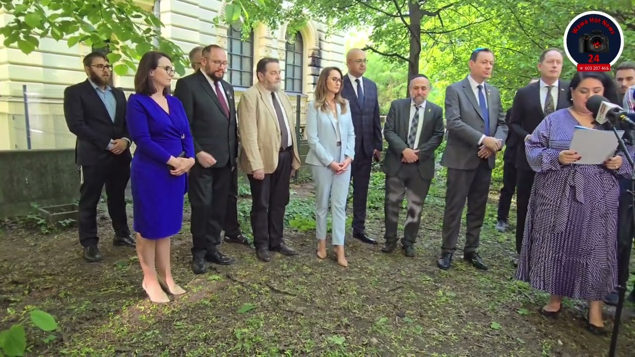 🔴 ATAK KOKTAJLAMI MOŁOTOWA NA SYNAGOGĘ NOŻYKÓW  W WARSZAWIE  KONFERENCJA PRASOWA 🔴