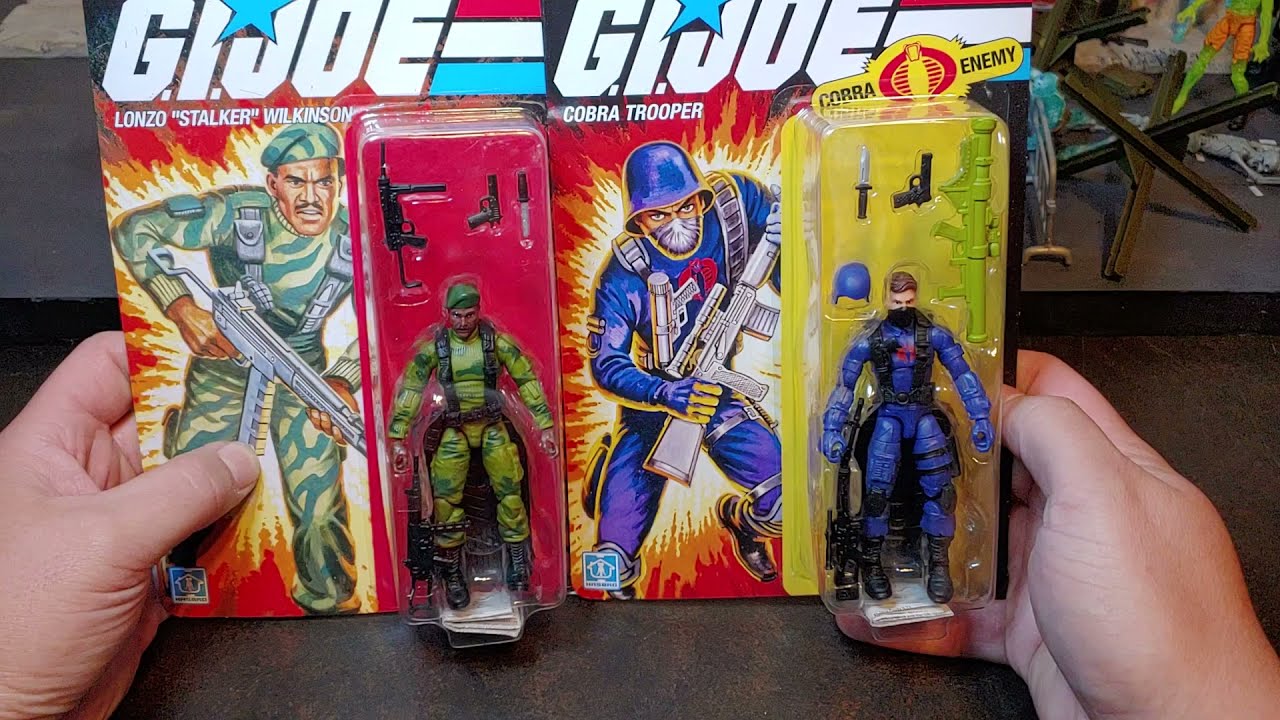 2021 Retro G.I. Joe Stalker and Cobra Trooper Wal-Mart exclusives