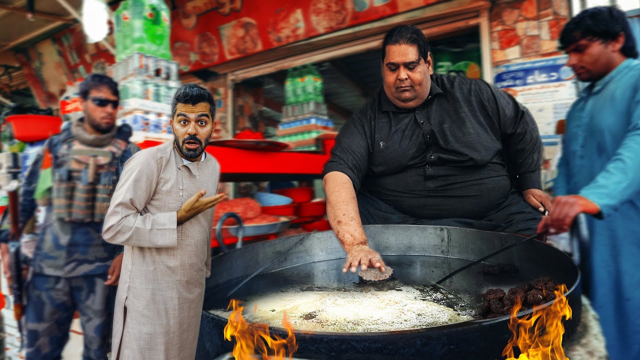 وصلت عند خان بابا الأفغاني - شابلي كباب - جلال آباد 🇦🇫 Adam Khan Chapli Kabab