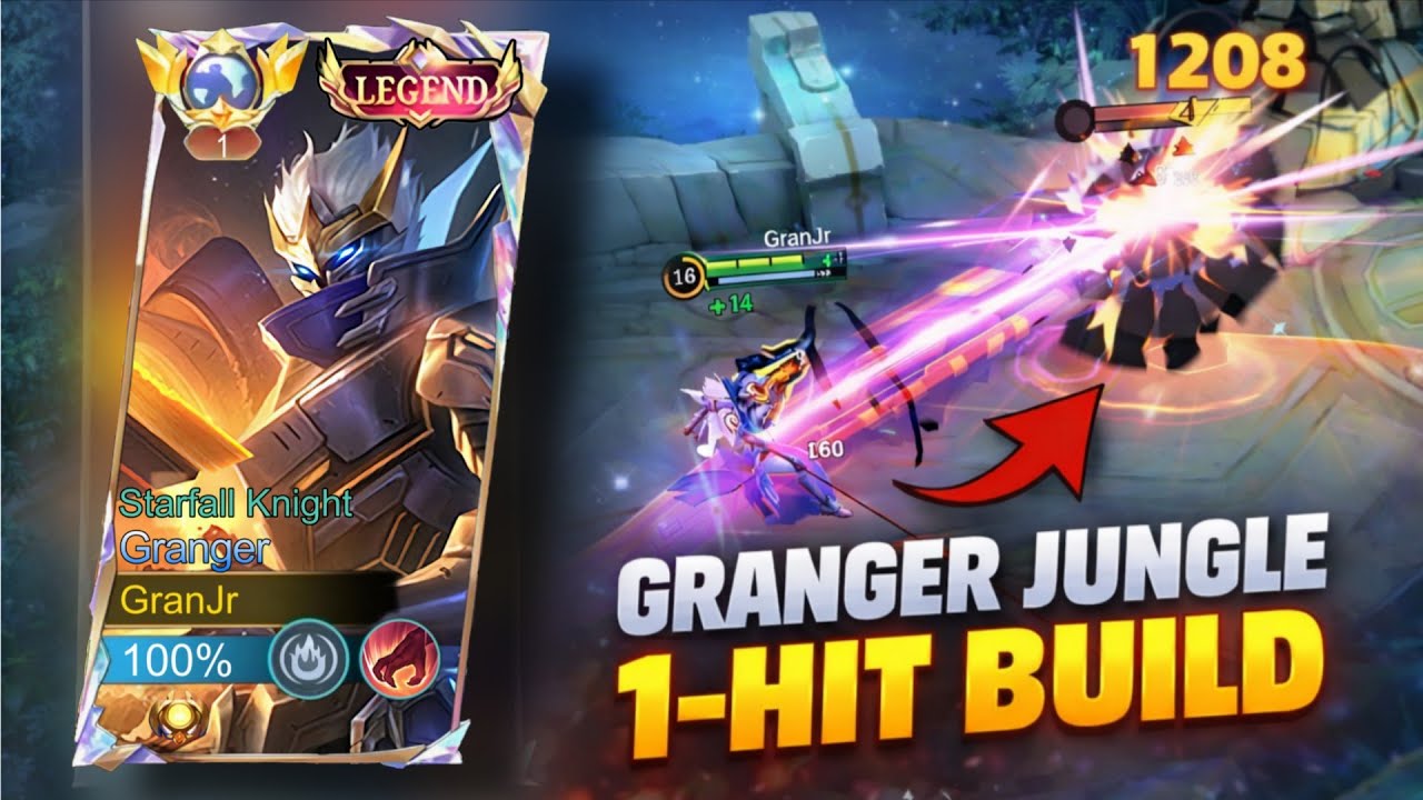 GRANGER JUNGLE LEGEND SKIN 1 HIT BUILD GAMEPLAY SEASON 39 🔥