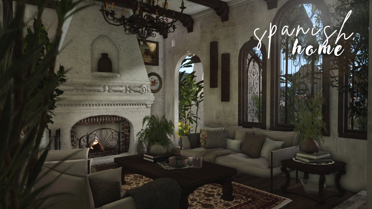 🪴spanish home ⋆˙ speedbuild ⋆˙⟡ part 2 | roblox bloxburg 🌿