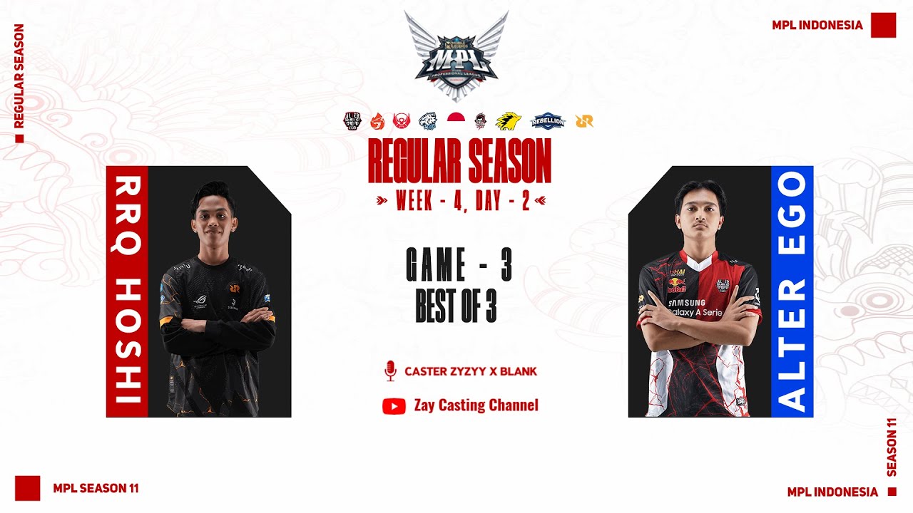 [Game - 3] RRQ HOSHI vs ALTER EGO [MPL ID Season 11]