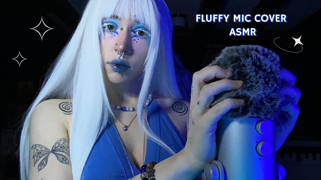 Fluffy Mic Cover Scratching ASMR | Mic Rubbing, Massaging, Rambling, Whispering