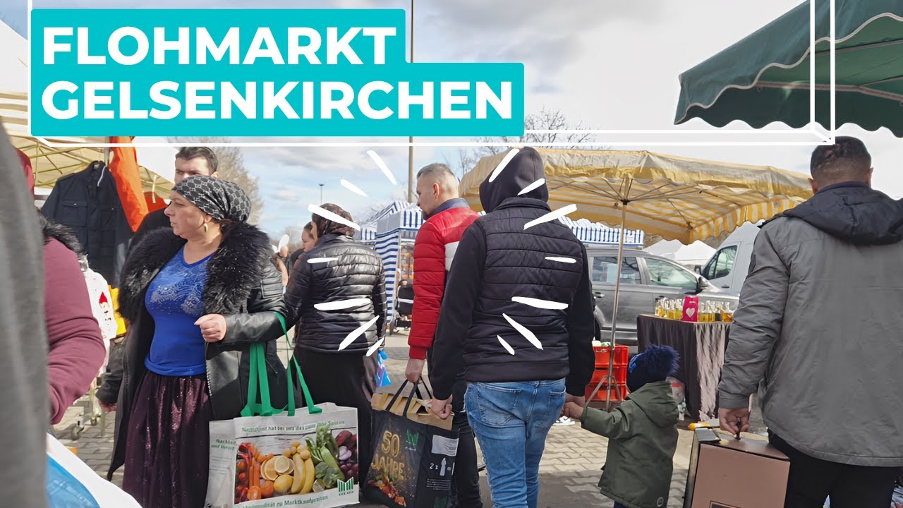 Best Flohmarkt in Germany? - Schalke Flohmarkt Bazar Gelsenkirchen Vlog 4K