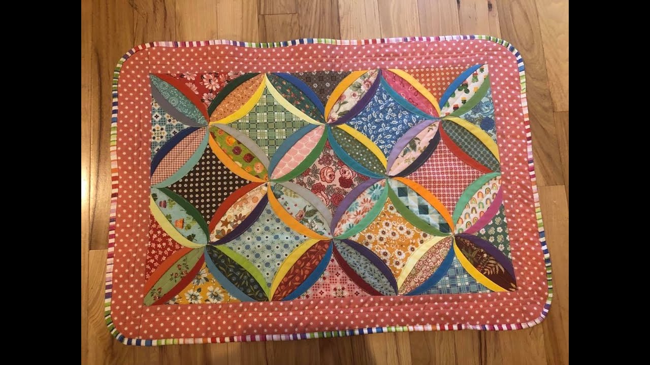 EASY (BUT NOT QUICK) Scrappy Mock Cathedral Windows Table Topper Tutorial - PART TWO
