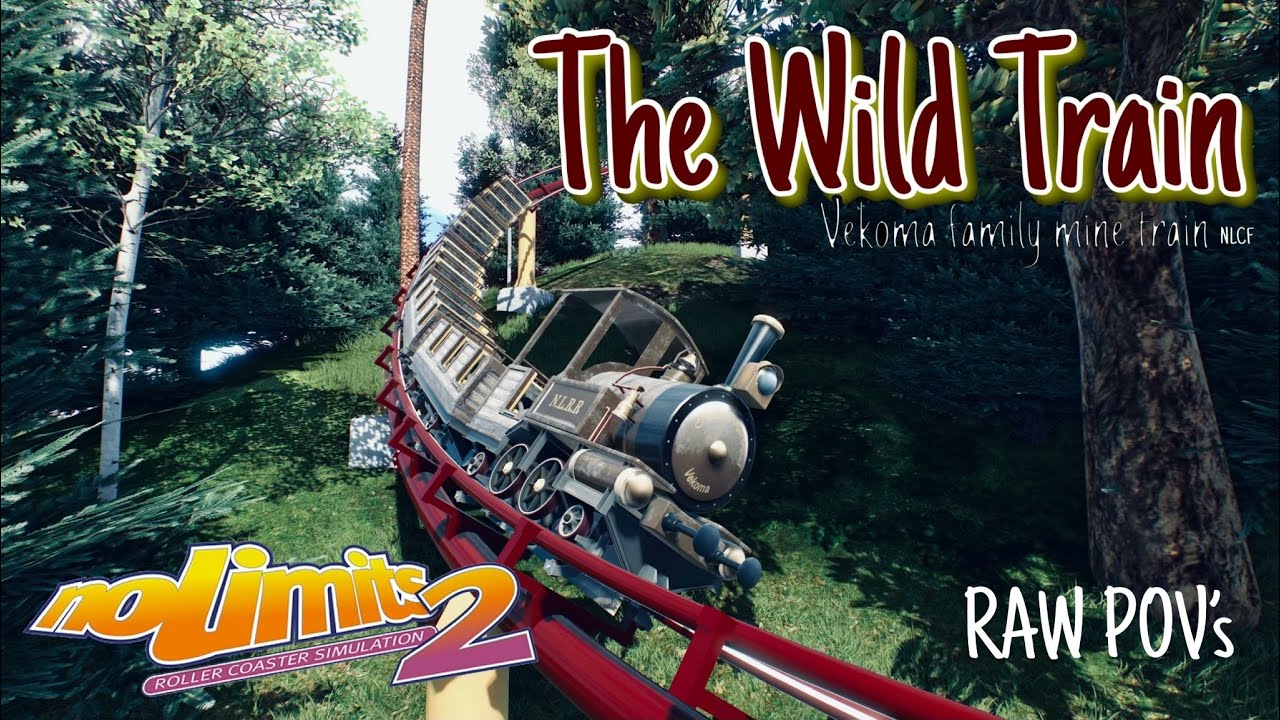 The Wild Train - RAW POV - Vekoma Family Mine Train - NoLimits 2 Pro - 60fps