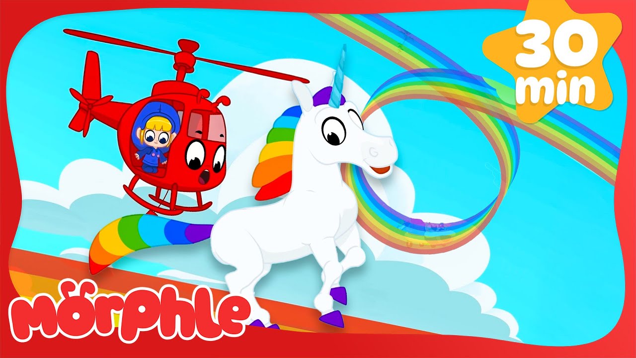 Bandits STEAL Rainbow Unicorn!!!🦄 | Morphle | Fun Cartoon Videos | Kids Animation