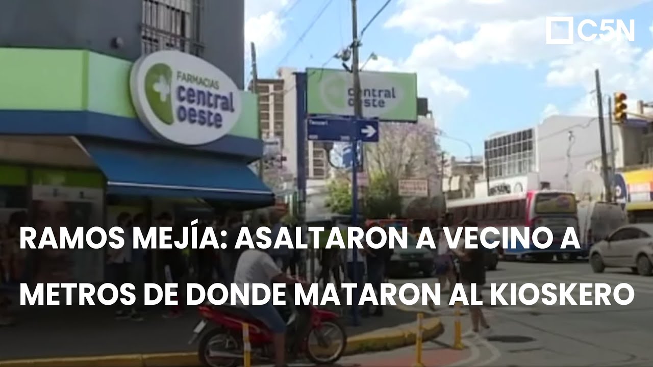 RAMOS MEJÍA: ROBARON e HIRIERON a un HOMBRE a METROS de donde MATARON al KIOSQUERO