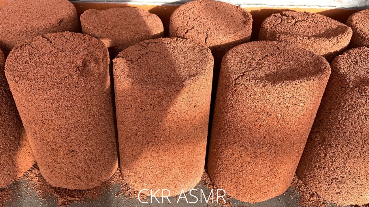Red gritty brick sand amazinggggg😍 in water 💦 dry and dipping (dry at last) texture mixing!