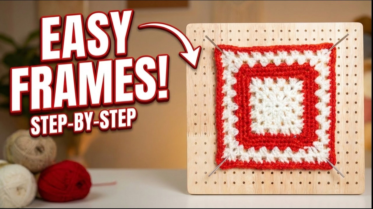 Easy Frames Granny Square Tutorial (Step‑by‑Step!) - 60Series Ep2