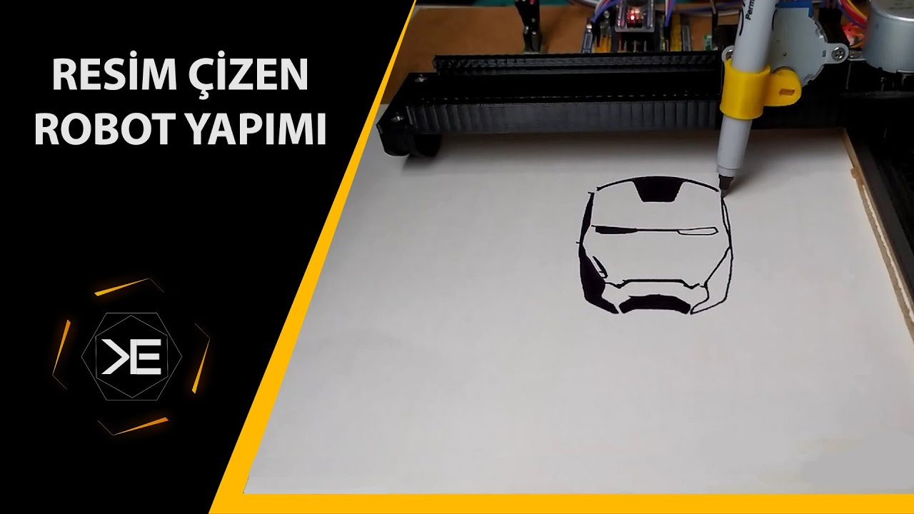 Arduino ile Resim Çizen Robot Yapımı | Arduino Mini CNC Plotter