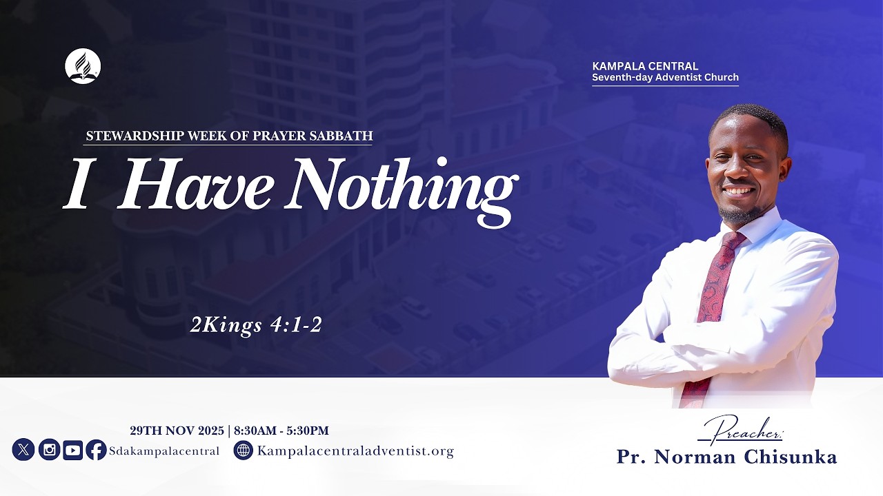 🔴Live: Stewardship Week Day 2  II I Have Nothing I Pr. Norman Chisunka