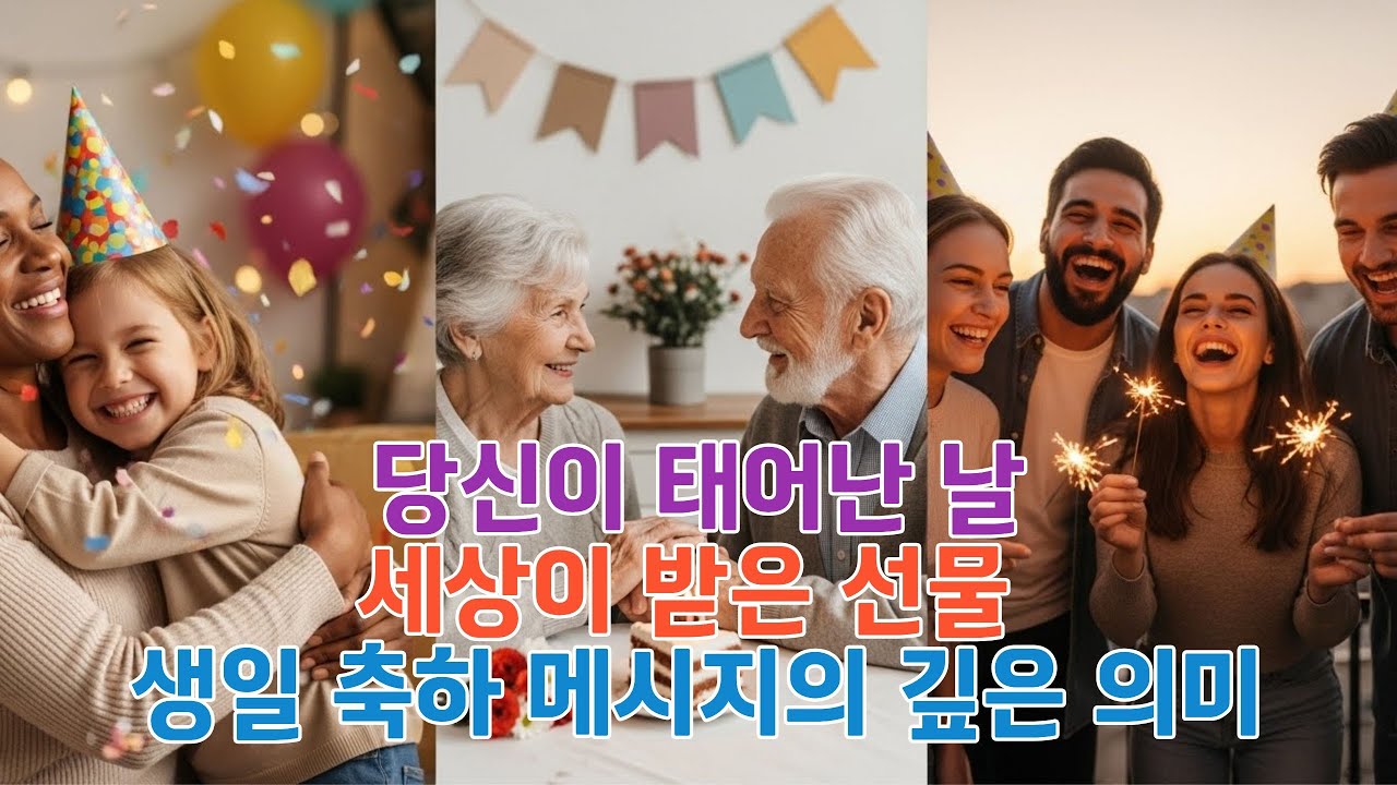 당신이 태어난 날세상이 받은 선물 생일 축하 메시지의 깊은 의미 #생일메시지 #생일축하말